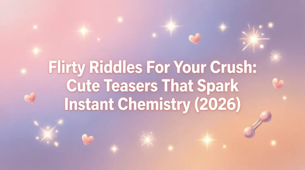 flirty riddles for your crush