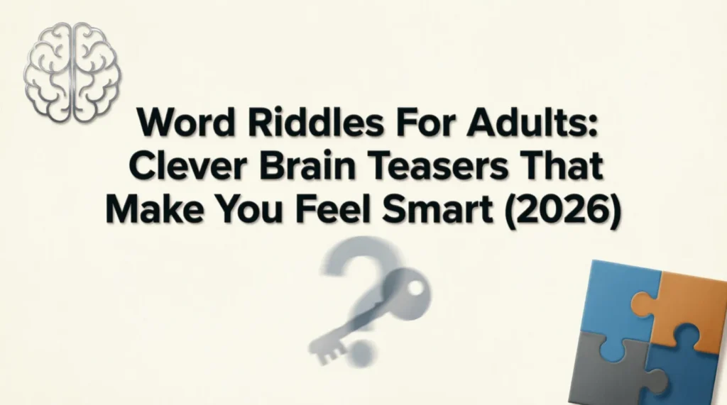 word riddles for adults