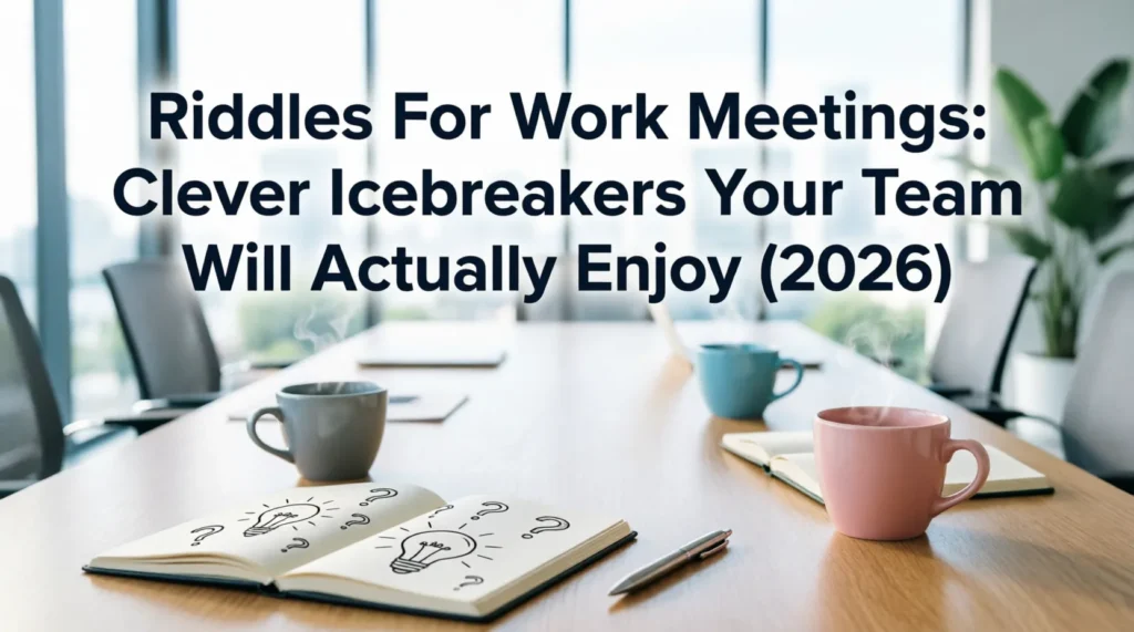 riddles for work meetings
