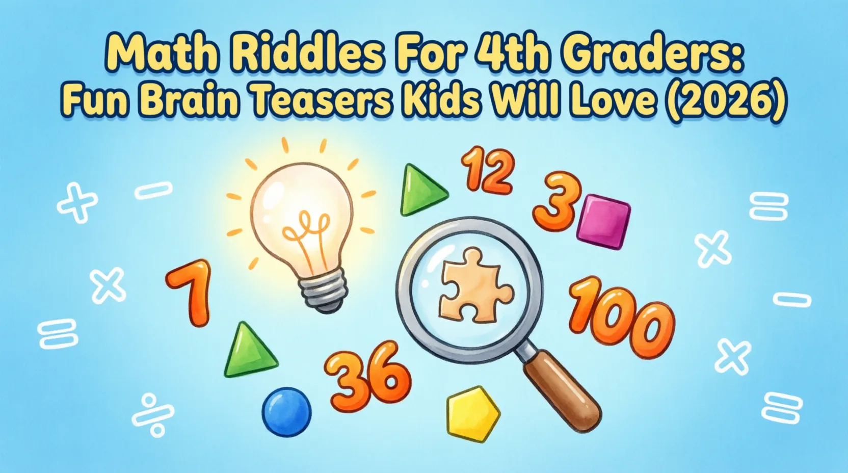 math riddles for 4th graders