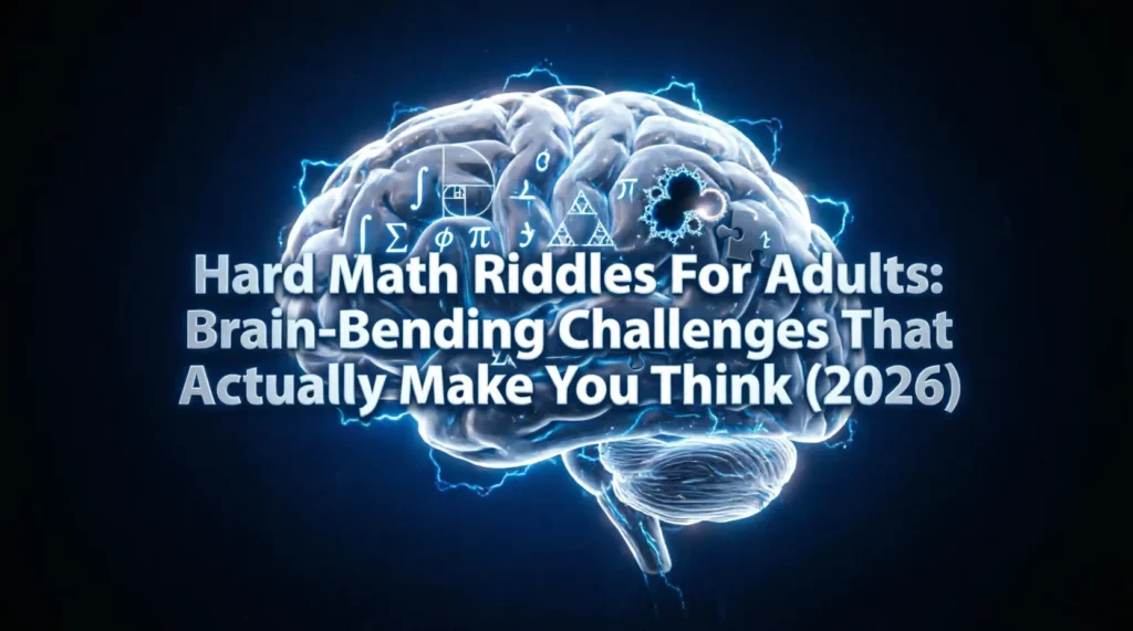 hard math riddles for adults