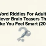 word riddles for adults