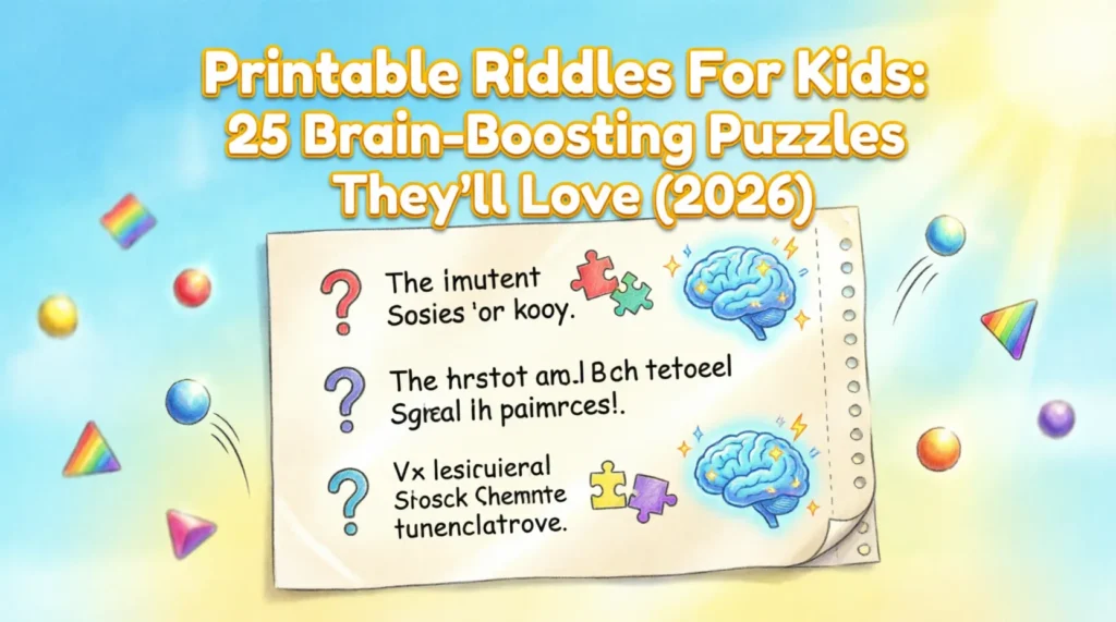 printable riddles for kids