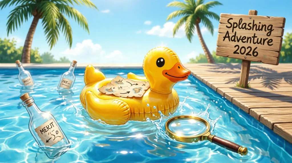 swimming pool riddle for scavenger hunt